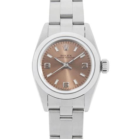 Vendesi Rolex Oyster perpetual 67180 pink 369 white bar